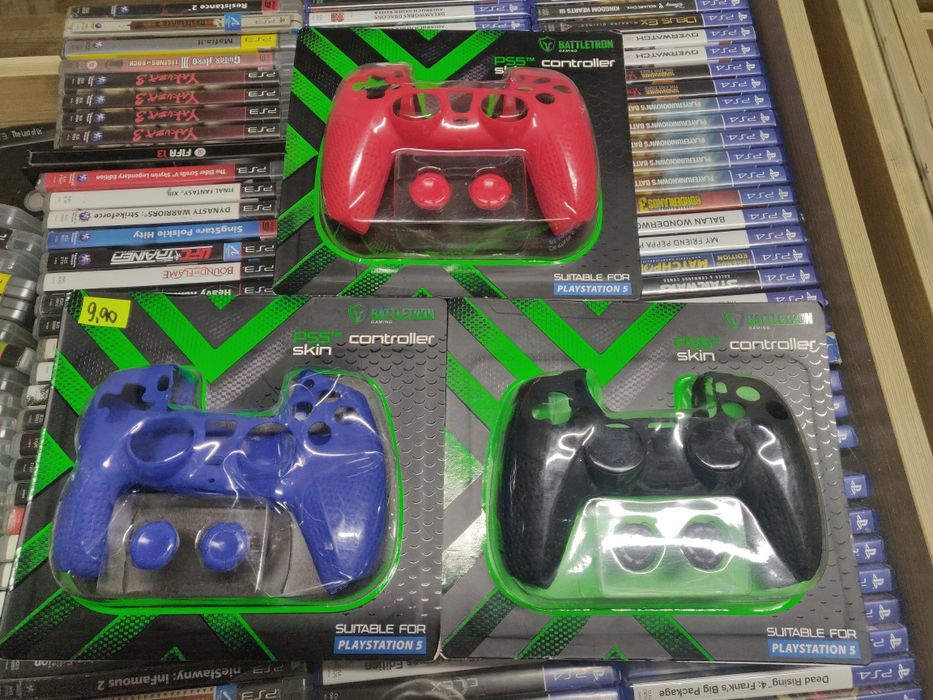 Nakładka skin na pada + 2x gumki na joystick ps5. Różne kolory