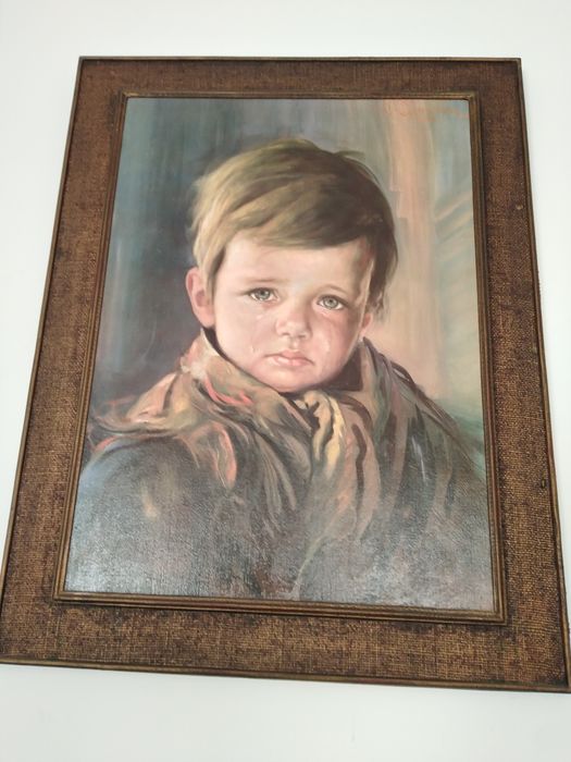 Quadro do Menino a Chorar