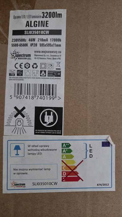 Panel LED 60x60 nowy