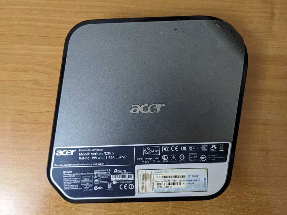 Мини пк неттоп Acer Veriton N282G + адаптер питания