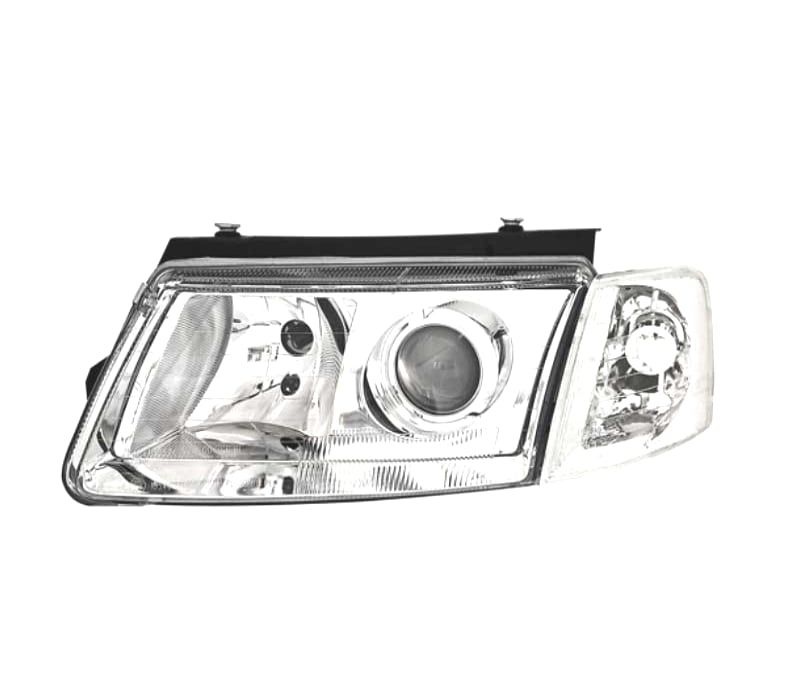 FARÓIS FRENTE PARA VOLKSWAGEN VW PASSAT 3B 96-00 FUNDO CROMADO