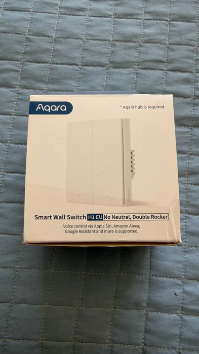 Interruptor Inteligente Aqara H1 EU (Duplo / Sem Neutro) - Novo c/ Fatura