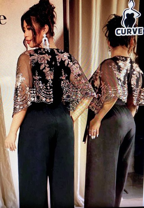 Macacão com pachwork muito elegante XL Nº44 (Novo)