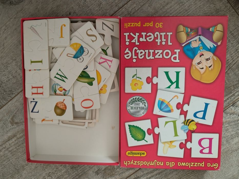 Gra puszkowa poznaje literki