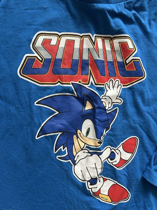 Niebieska bluzka koszulka sonic
