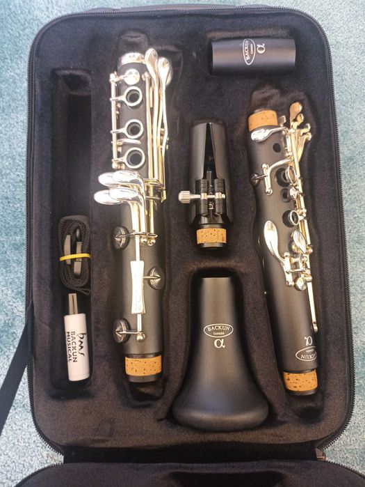 Clarinete Sib Backun Alpha 18 Chaves em Prata (Novo)