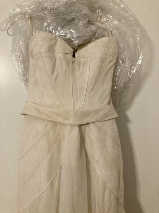 Jedwabna suknia ślubna VERA WANG 34/36