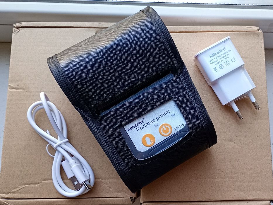 Портативний термопринтер з Bluetooth з'єднанням для чеків