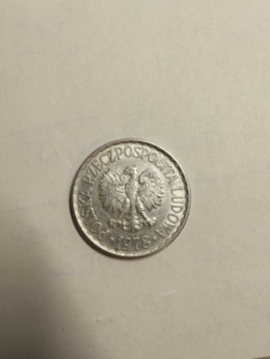 Moneta 1 zł z 1978 roku