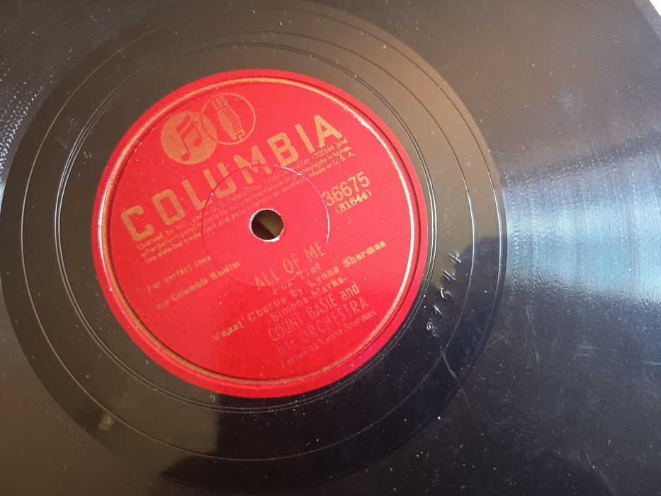 Płyta szelakowa Columbia  Count Basie
