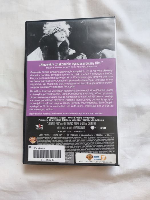 CHAPLIN   Paryżanka  vhs