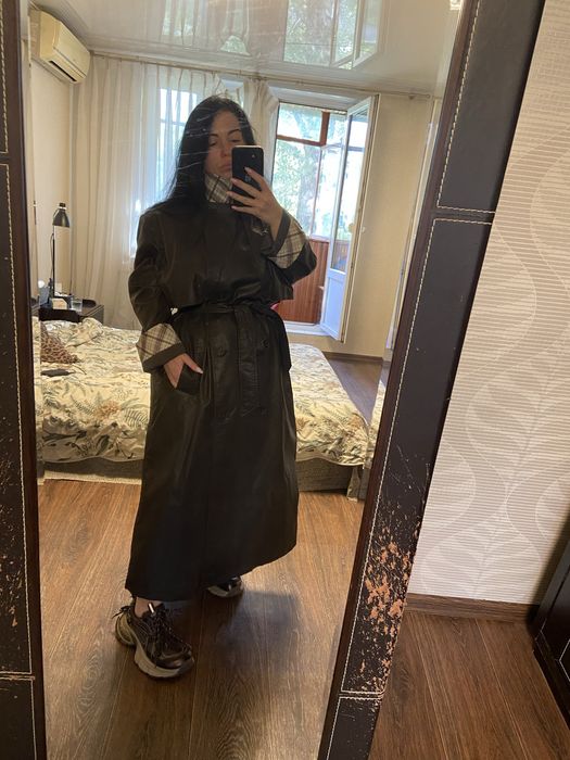 коричневый тренч плащ ZARA S/М