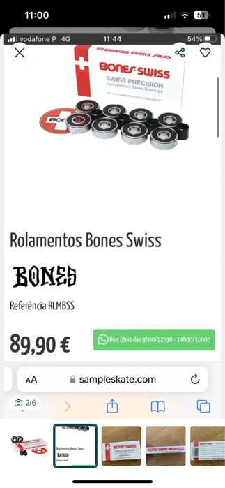 Rolamentos Bones Swiss Precision - Novo