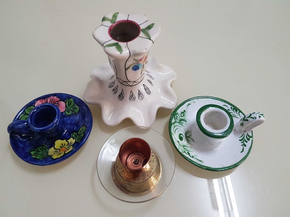 Vários Tipos de Suporte para Velas - Valor Total 5 euros