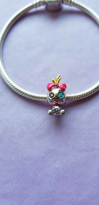 charms zawieszka srebro 925 laleczka Voodoo