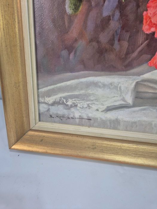 obraz  maki w wazonie