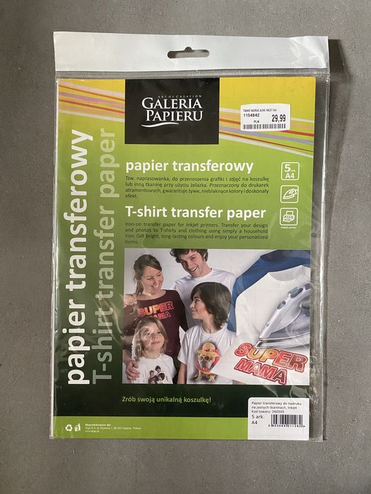 naprasowanka do jasnych białych ubrań