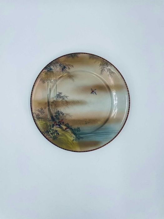 Zabytkowy talerz deserowy porcelanowy Japonia