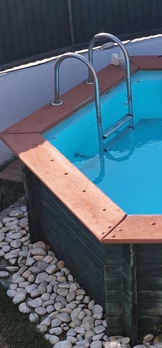 Escada inox piscina desmontável