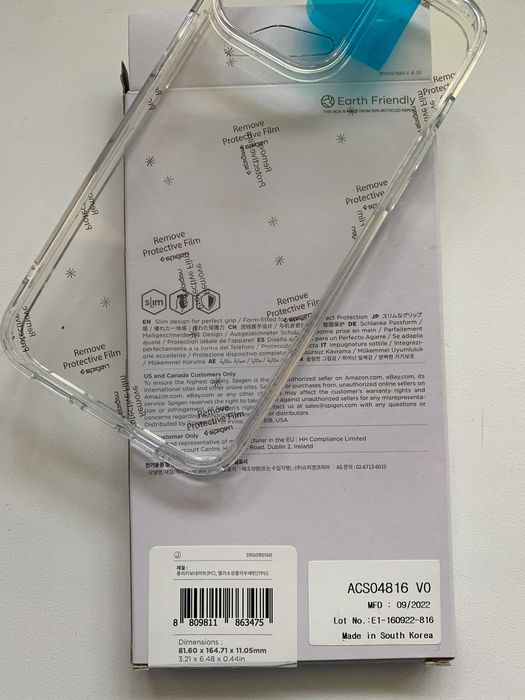 Чехол прозрачный Spigen Ultra Hybrid iPhone 14 Pro Max/ 14 (США)
