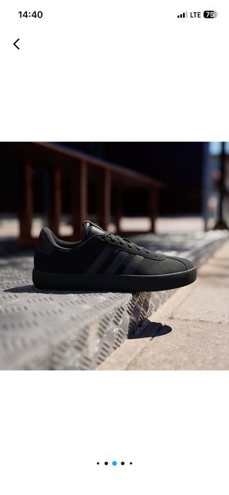 Кеди чоловічі Adidas Vl Court 3.0 ID9184 41 1/3 (7.5 UK) чорні