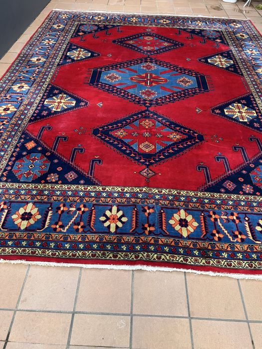 Tapete Persa wizz,original pura lã feito à mao, lavado, XXL 450x345