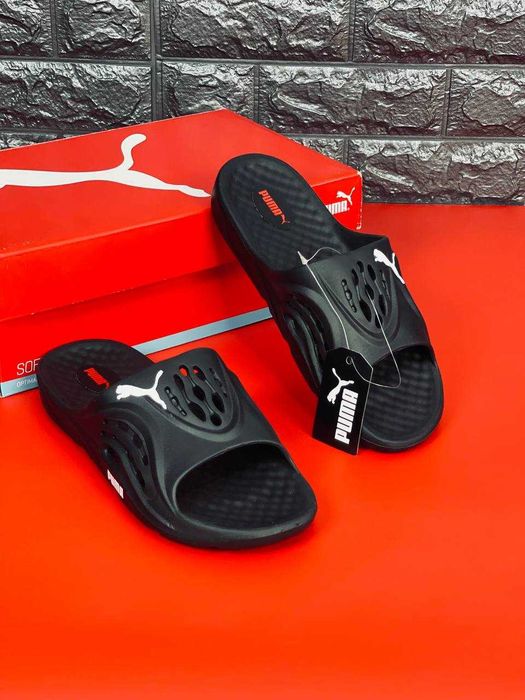Шлепанцы мужские 693 грн  Шлепки Puma мужские Dark Black/  Супер распродажа! Шлепанцы Пума / черные мужские тапки на лето