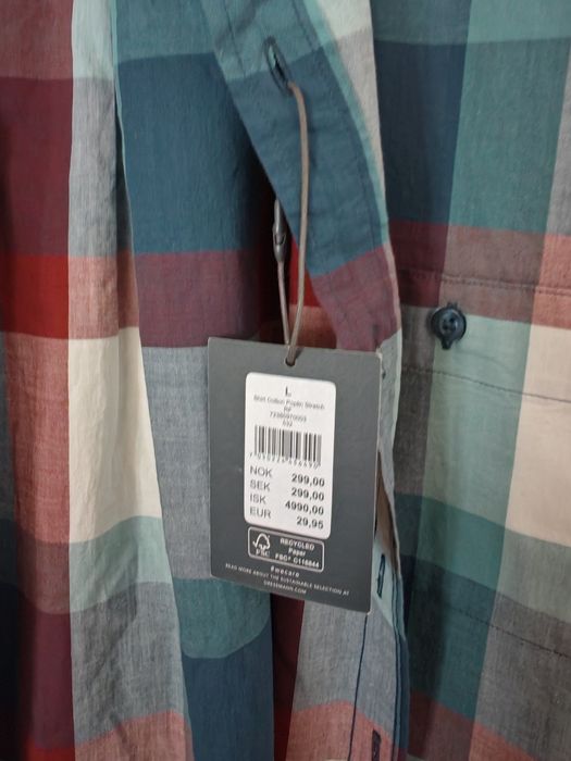 Dressmann koszula męska w kratę rozmiar L