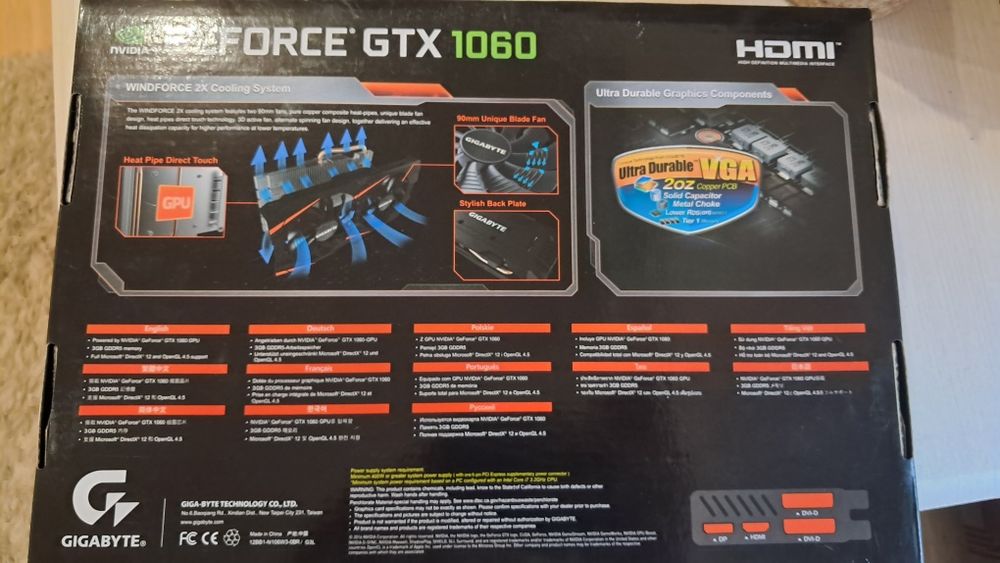 Gigabyte GeForce GTX 1060 3GB