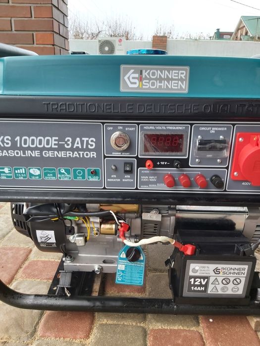 Генератор бензиновый KONNER  & SOHNEN  KS 10000E - 3 ATS