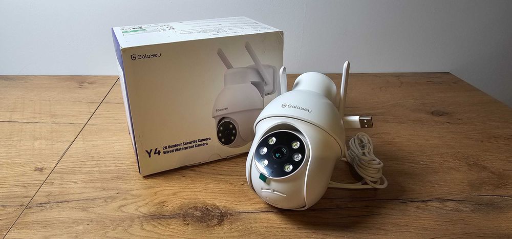 Kamera zewnętrzna obrotowa Galayou Y4 2K WiFi monitoring IP