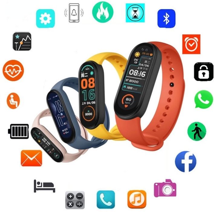 Smartwatch M6 z polskim menu + dodatkowa opaska