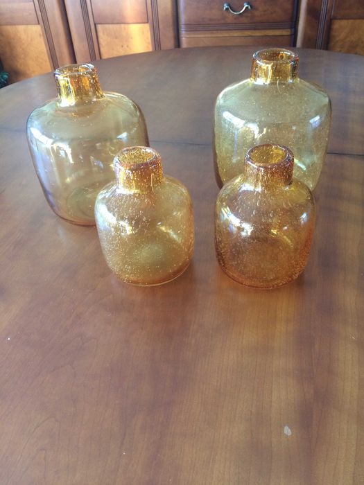 conjunto de frascos de vidro