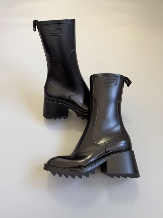Резиновые Сапоги Chloe Rain Boots Black 36(23cm) MaxMara Valentino
