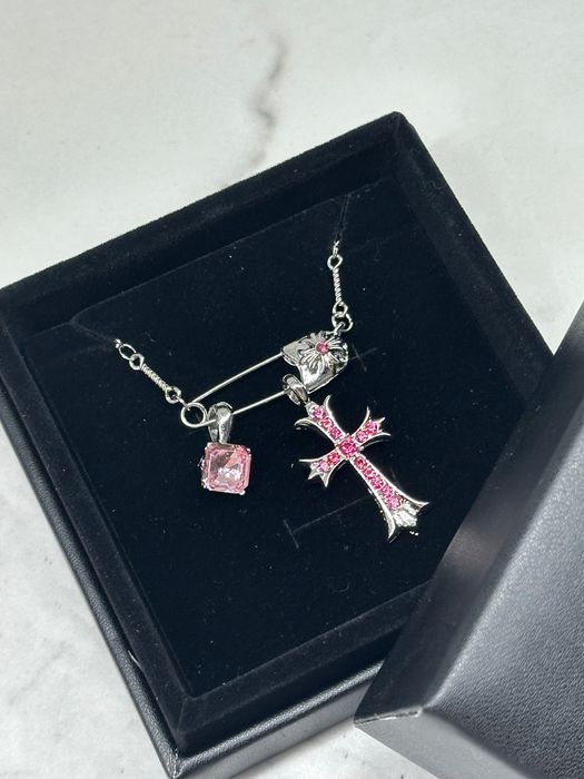 Жіноча підвіска Chrome Hearts з Шкіряною Коробочкою‼️SALE‼️