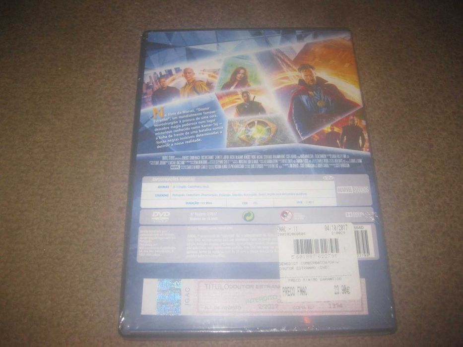 DVD "Doutor Estranho" com Benedict Cumberbatch/Selado!