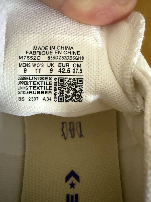 Buty tenisówki converse 42.5 białe nowe, mam paragon z gwarancją