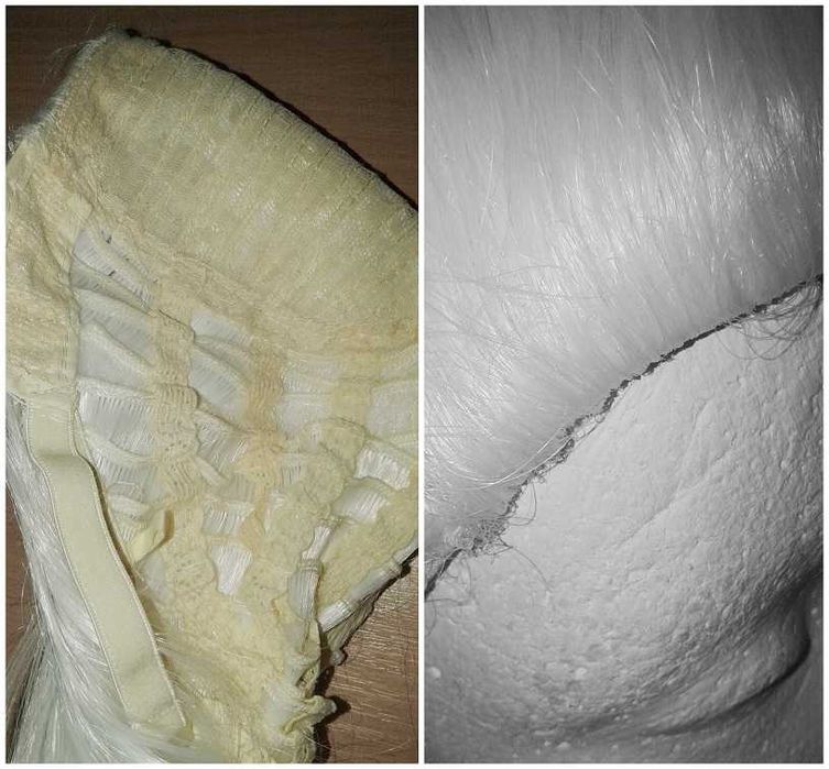 Biała peruka sędzia Duke Baron cosplay wig biały z kitką barokowa