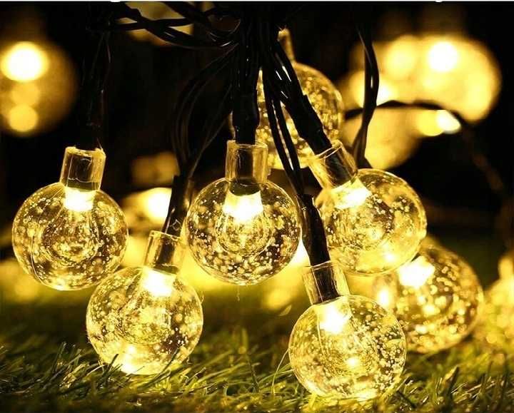 GIRLANDA ŚWIETLNA Solarna Ogrodowa Lampki ogrodowe do ogrodu 100 LED