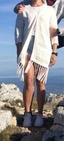 Reserved Swetr boho kremowy rozmiar S