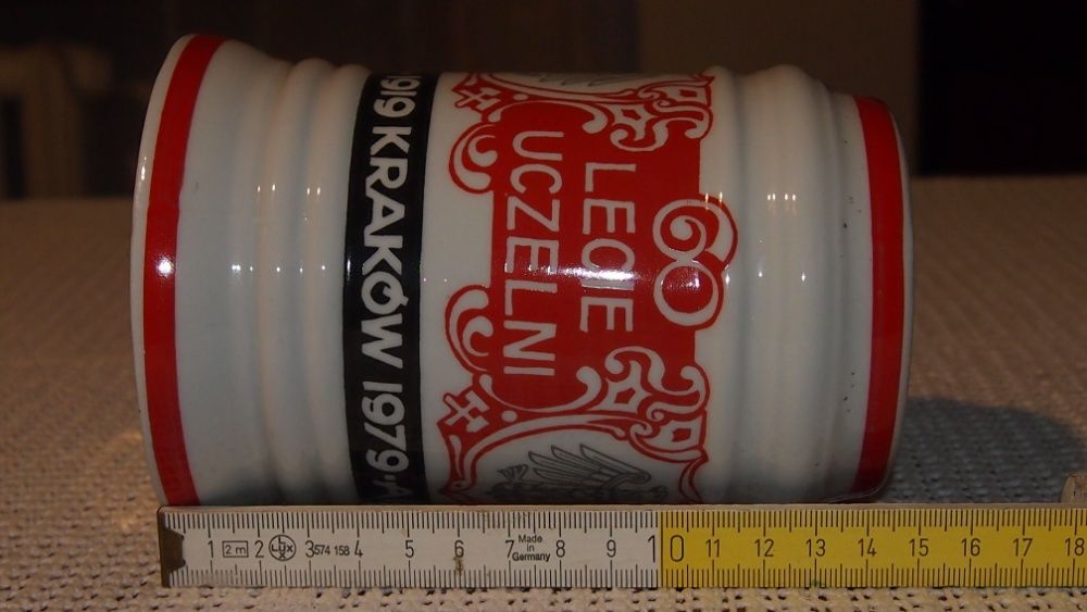 Akademia Górniczo-Hutnicza w Krakowie, kufel ''60 lecie uczelni'';