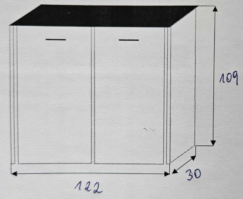 Meble kuchenne białe, połysk