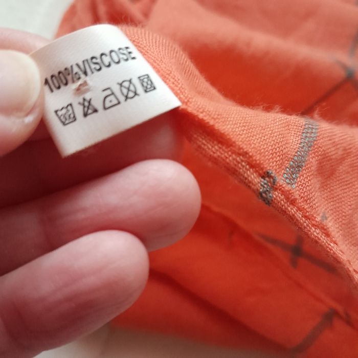 Apaszka komin pomarańczowy bdb wiskoza