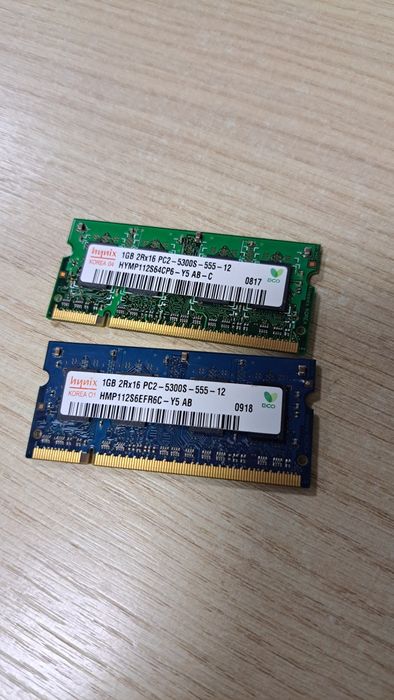 Модулі пам'яті для ноутбука ddr2 1gb