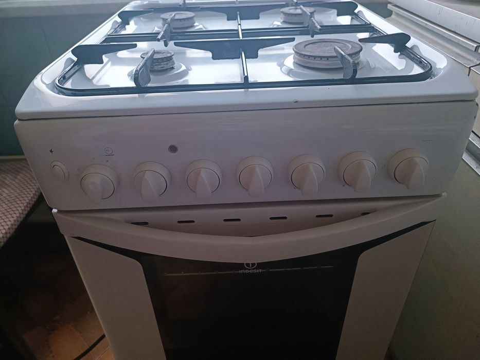 Газовая плита indesit k3g52s электро духовка газ-контроль