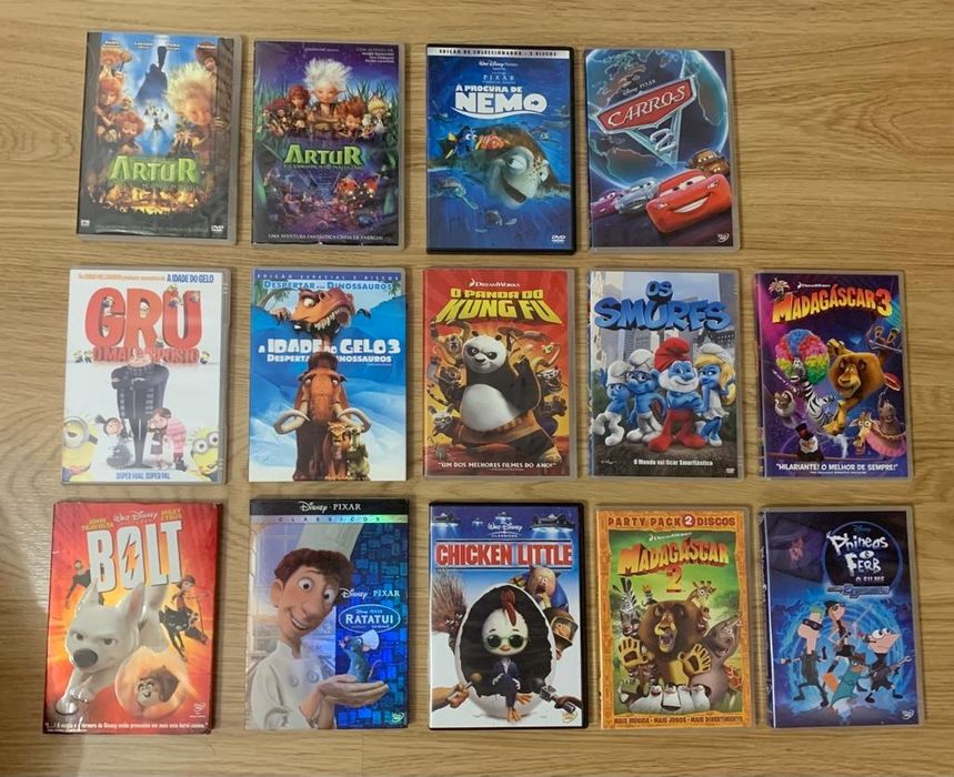 14 DVDs da Disney