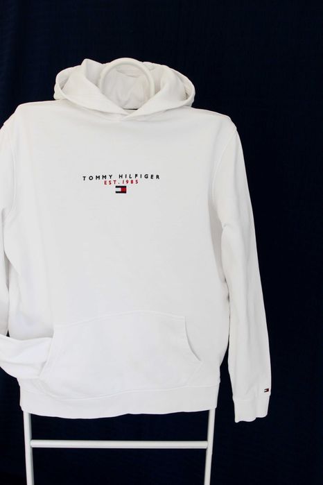 Tommy Hilfiger czysta biel bez wad, unisex XL/L
