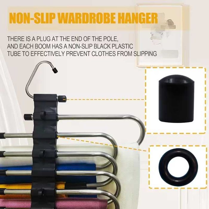 Estendal de Roupa Vertical Robusto de 9 Tubos com Clips Fortes