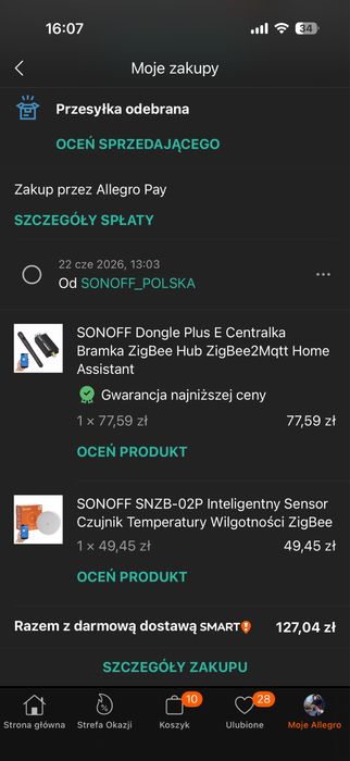 Centralka Sonoff Zigbee Dongle Plus E