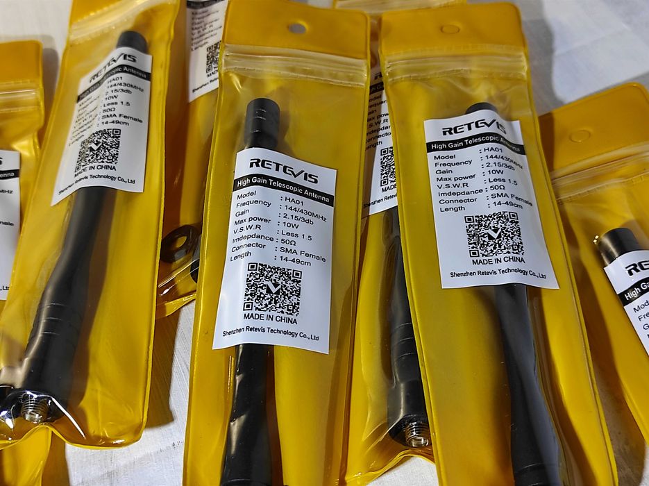 ••• Телескопическая Антенна Retevis HA01, 47см, [UHF\VHF] Для Рации